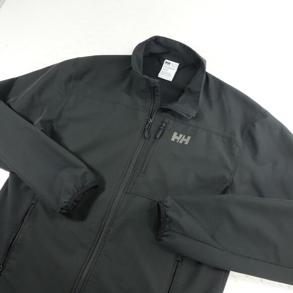 Helly Hansen Jacket Mens XL Black Full Zip Paramount Windbreaker - Picture 1 of 11